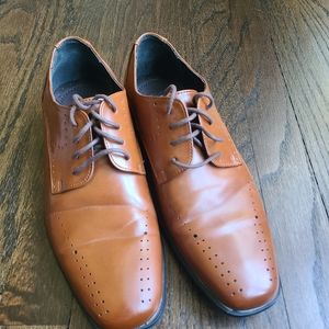 Brown big boys dress shoe Stacy Adams